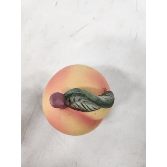 Vintage 1999 Candle In Yellow Red Apple Shaped Ceramic Jar Container NEW - Picture 5 of 10